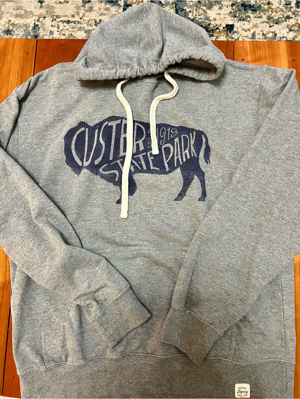 SALE! Legacy Gray Custer State Park Buffalo Hooded Sweatshirt